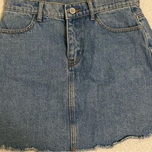 Brandy Melville Jean Denim Skirt Blue